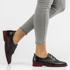 Chaussures en cuir Filippo DP3917 / 2022 Bk noir le noir 6