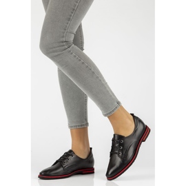 Chaussures en cuir Filippo DP3917 / 2022 Bk noir le noir 5