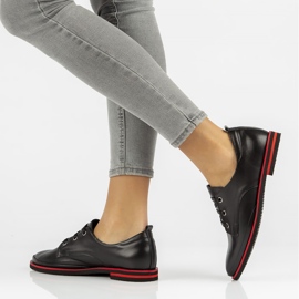 Chaussures en cuir Filippo DP3917 / 2022 Bk noir le noir 7