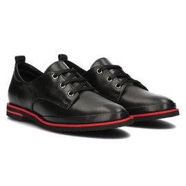 Chaussures en cuir Filippo DP3917 / 2022 Bk noir le noir 4
