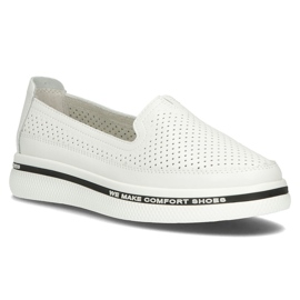 Chaussures en cuir Filippo DP3623 / 22 Wh blanc blanche 1