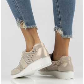 Chaussures en cuir Filippo DP028/22 Go doré d'or 6