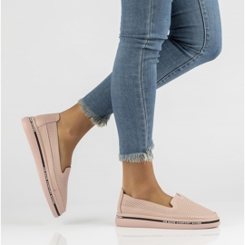 Chaussures en cuir Filippo DP3623/22 Pi rose 4