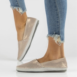 Chaussures en cuir Filippo DP031/22 Go doré d'or 7