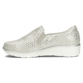 Chaussures en cuir Filippo DP1325 / 22 Si argent 1