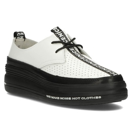 Chaussures en cuir Filippo DP3624 / 22 Wh blanc blanche 1
