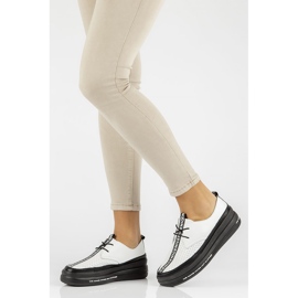 Chaussures en cuir Filippo DP3624 / 22 Wh blanc blanche 4