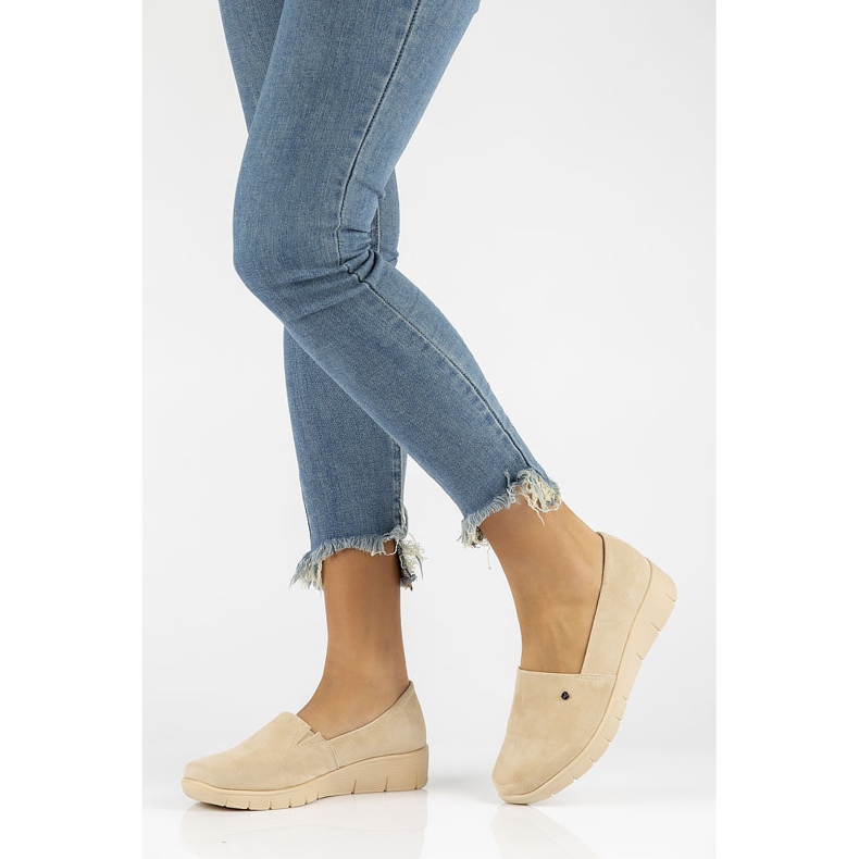 Chaussures en cuir Filippo DP3628/22 Soyez beige 1