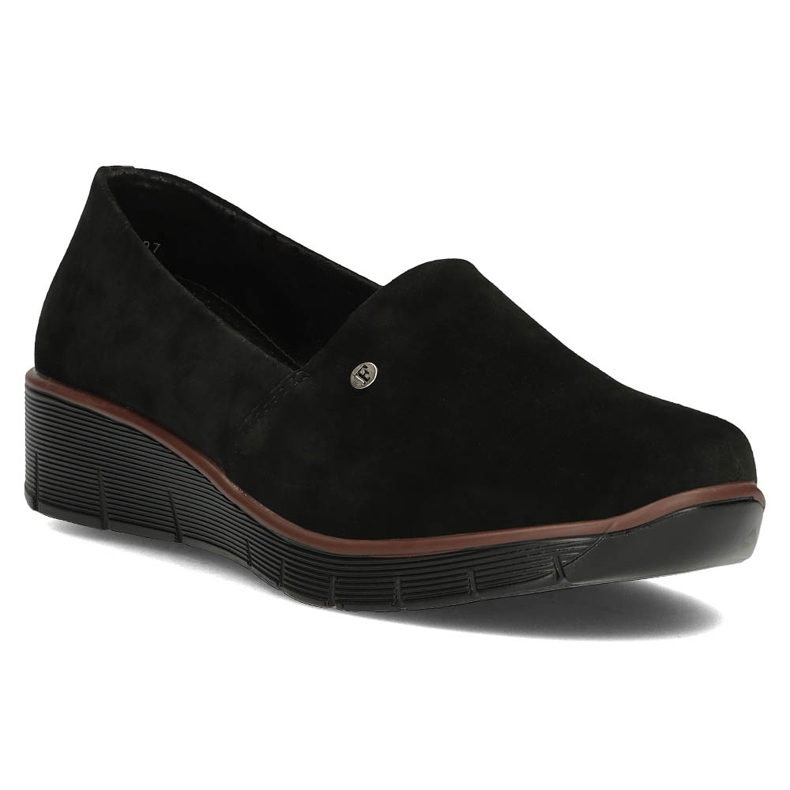 Chaussures en cuir Filippo DP3628 / 22 Bk noir 1