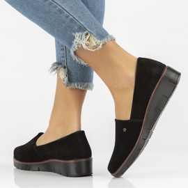 Chaussures en cuir Filippo DP3628 / 22 Bk noir le noir 6
