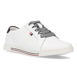 Chaussures en cuir Filippo DP2154 / 22 Wh blanc 1