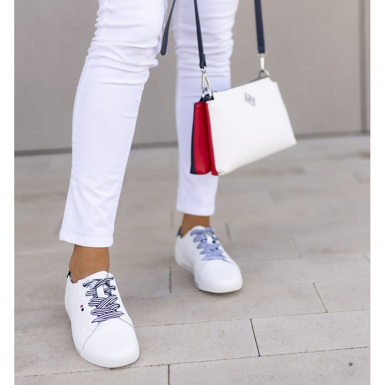 Chaussures en cuir Filippo DP2154 / 22 Wh blanc blanche 2