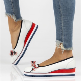 Ballerines en cuir Filippo DP2159 / 22 Wh blanc 1