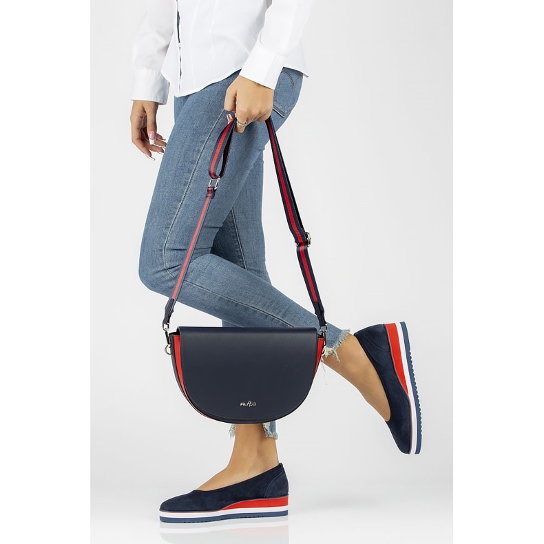 Ballerines en cuir Filippo DP2323/22 Nv bleu marine 1