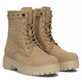 Bottines en cuir Filippo DBT3716/22 Be beige 3