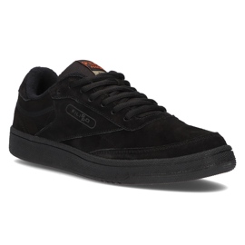 Chaussures en cuir Filippo MSP2123 / 22 Bk noir le noir 1