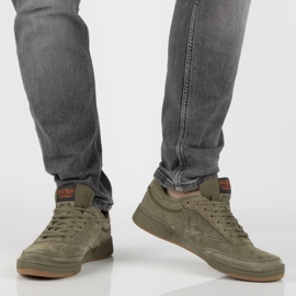 Chaussures en cuir Filippo MSP2123/22 Kh kaki vert 3
