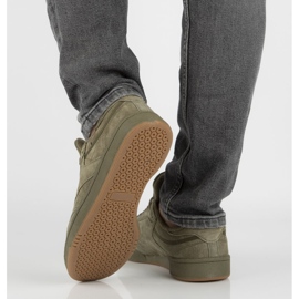 Chaussures en cuir Filippo MSP2123/22 Kh kaki vert 4