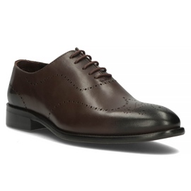 Chaussures en cuir Filippo 3616 marron Café brun 1
