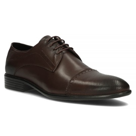 Chaussures en cuir Filippo 3613 marron Café brun 1