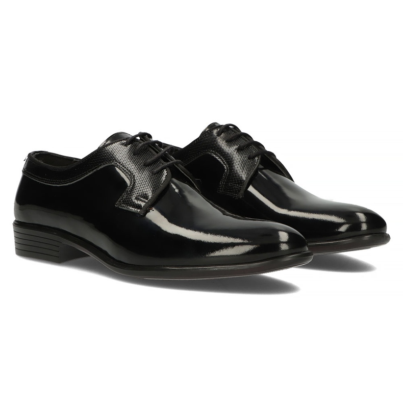 Chaussures en cuir Filippo 1737 laque noire 1