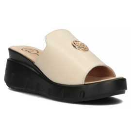 Babouches en cuir Filippo DK3596/22 Be beige 2