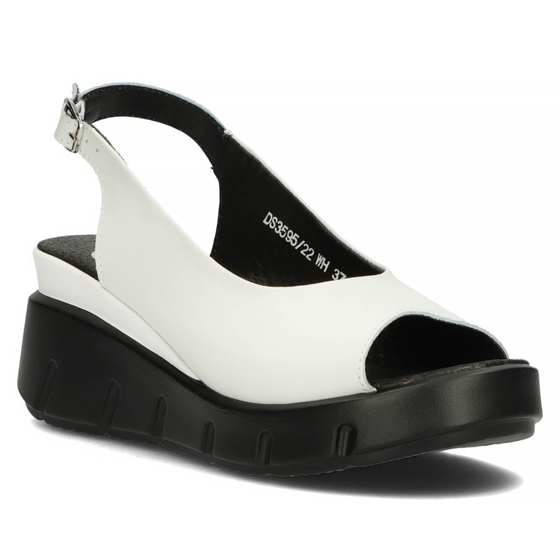 Sandales en cuir Filippo DS3595 / 22 Wh blanc 1