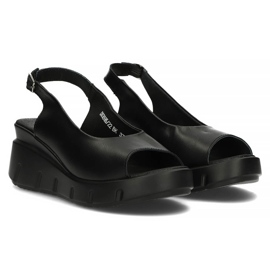 Sandales en cuir Filippo DS3595/22 Bk noir le noir 3