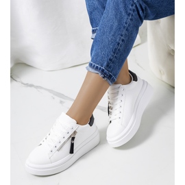 Baskets femme Tamis noires et blanches 1