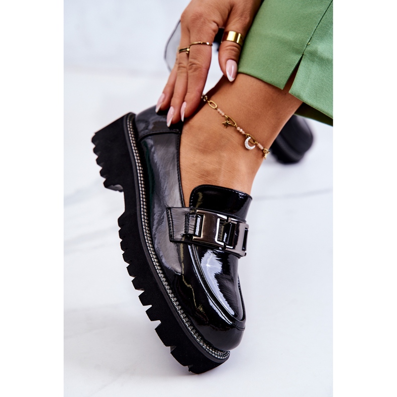 S.Barski Chaussures en Cuir Laqué Noir Corine le noir 1 S.Barski Chaussures en Cuir Laqué Noir Corine le noir 1