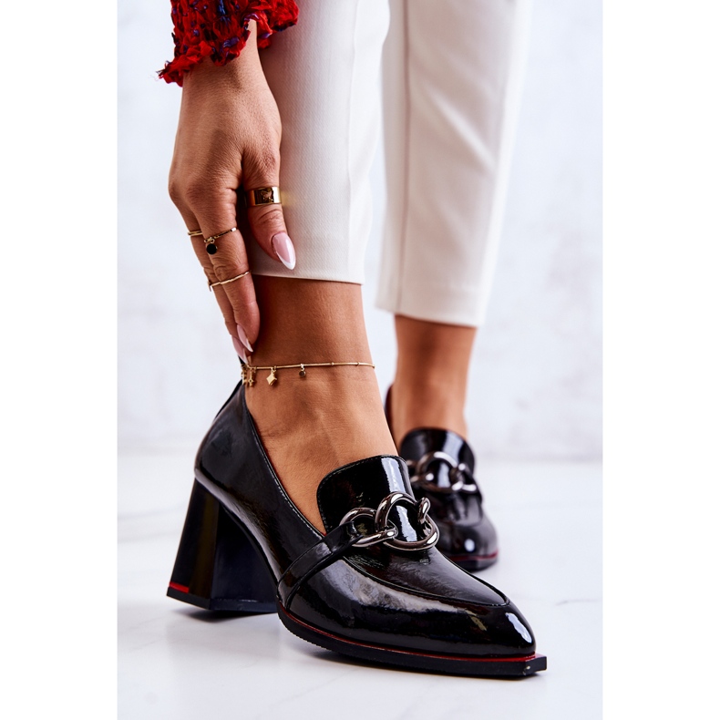 S.Barski Escarpins élégants sur un Callim noir 1