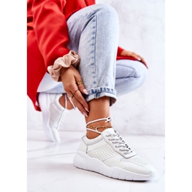 S.Barski Baskets Classiques Femme Blanc Carly blanche 3