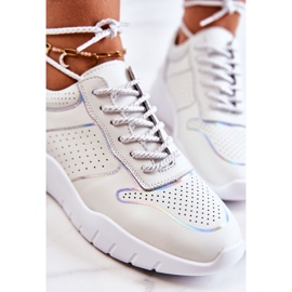 S.Barski Baskets Classiques Femme Blanc Carly blanche 8
