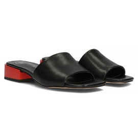 Babouches en cuir Filippo DK3721/22 Bk noir le noir 4