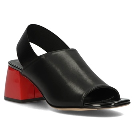Sandales en cuir Filippo DS3729/22 Bk noir le noir 2