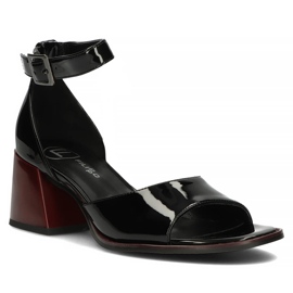 Sandales en cuir Filippo DS3723/22 Bk noir le noir 2