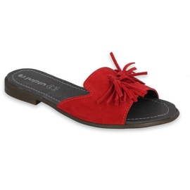 Inblu pantoufles chaussures pour femmes 158D148 rouge 2