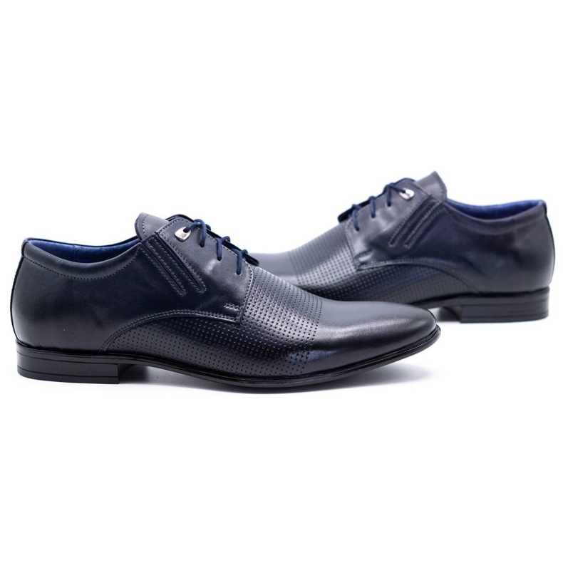 Olivier Chaussures habillées homme 482 bleu marine 4