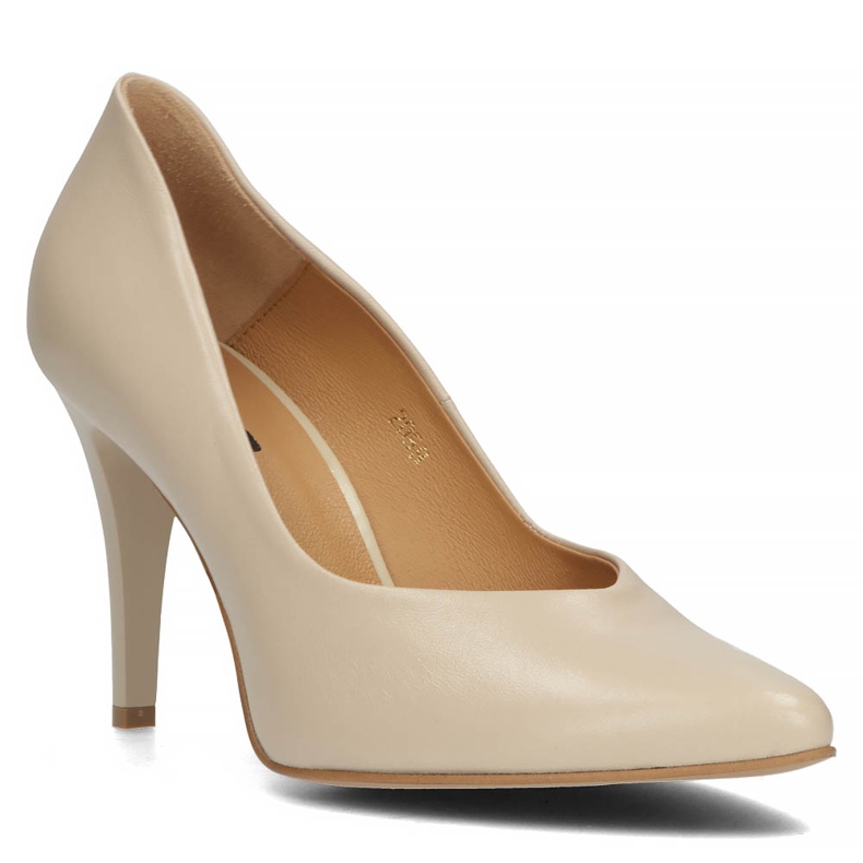 Escarpins en cuir Filippo 2058 beige 1