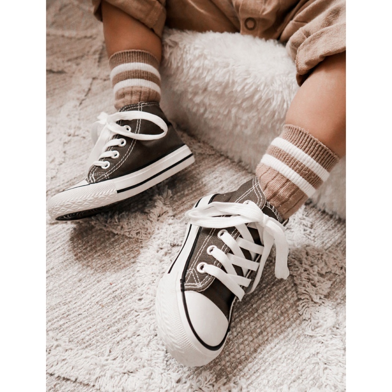 Baskets Montantes Enfant Kaki Filemon vert 1