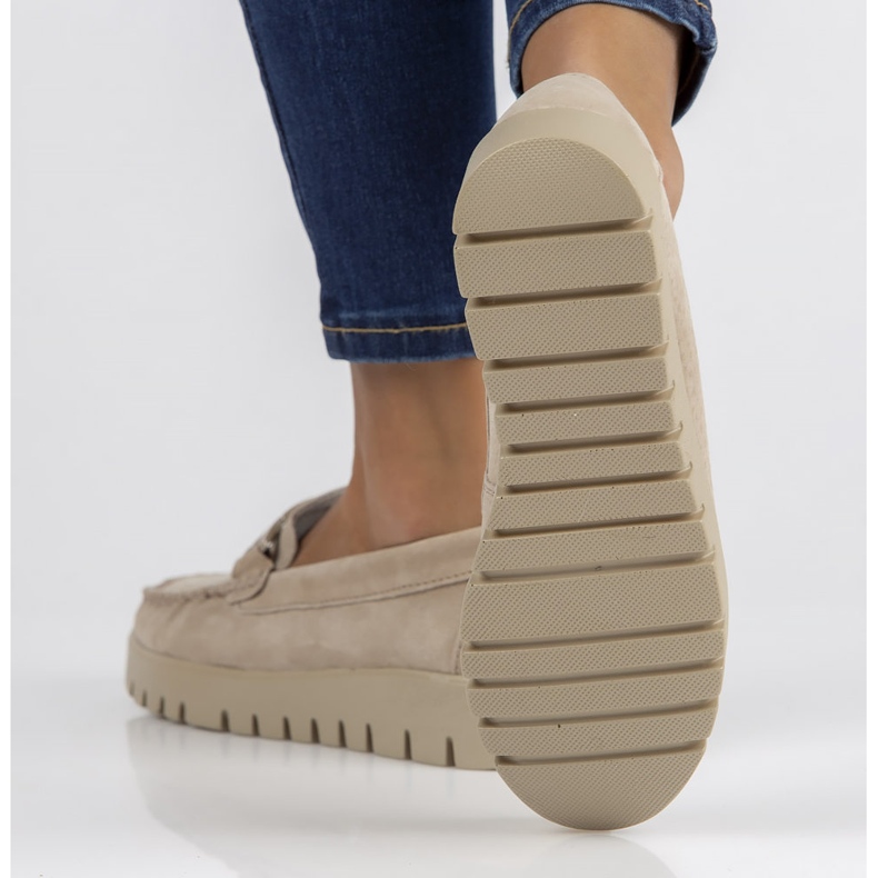 Mocassins en cuir Filippo DP3334/22 Be beige 2