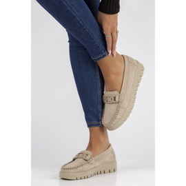 Mocassins en cuir Filippo DP3334/22 Be beige 1