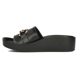 Chaussons en cuir Filippo DK3590 / 22 Bk noir le noir 4