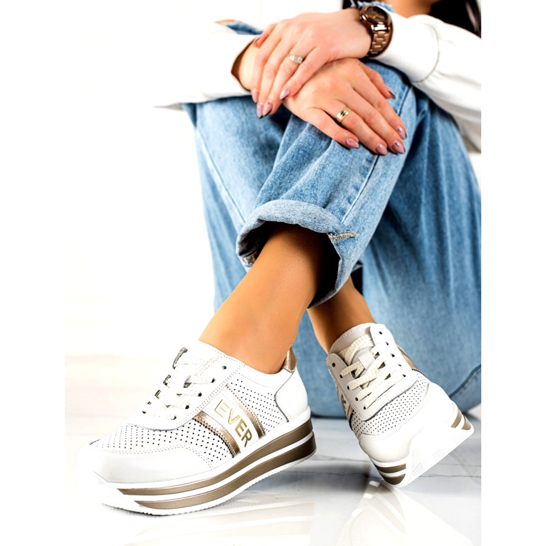 Ever Sports chaussures pour femme Filippo DP1414 blanc et or blanche d'or 2