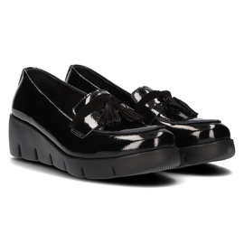 Chaussures en cuir Filippo DP3162 / 22 Bk noir le noir 4