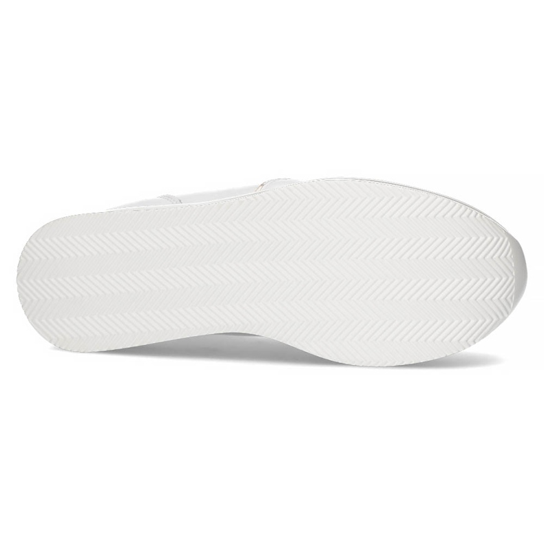 Baskets en cuir Filippo DP3682 / 22 WH blanc doré 3