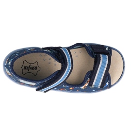 Chaussures enfant Befado jaune 350P028 bleu 2