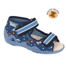 Chaussures enfant Befado jaune 350P028 bleu 7