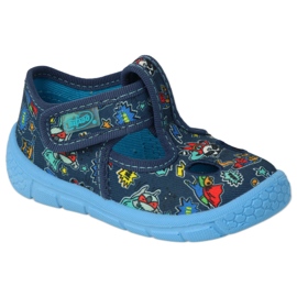 Befado chaussons enfants avec Velcro 533P021 bleu 4