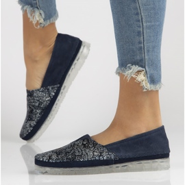 Chaussures en cuir Filippo DP2147/22 Nv bleu marine 1 Chaussures en cuir Filippo DP2147/22 Nv bleu marine 1